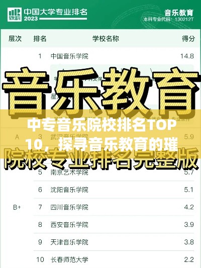 中专音乐院校排名TOP10，探寻音乐教育的璀璨明珠之旅